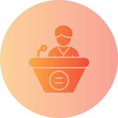 Bir kadın simgesinin vektör illüstrasyonu