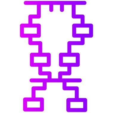 Bir karikatür Noel ağacının vektör çizimi