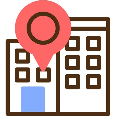 harita konumu simgesi düz biçimli