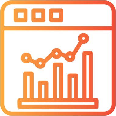 Bar çizelgesi. Web simgesi