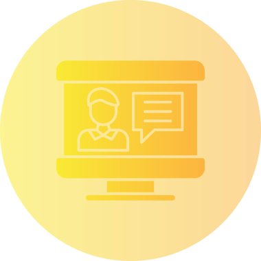 Dizüstü bilgisayar simgesi vektör çizimi