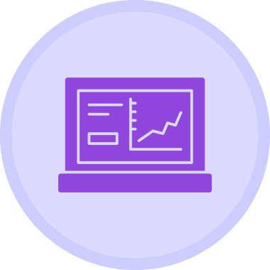 Analizler. Web simgesi basit illüstrasyon