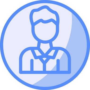 avatar adam simgesi ana hatları biçiminde