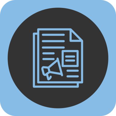 Soyut arkaplanda belge simgesi izole edildi