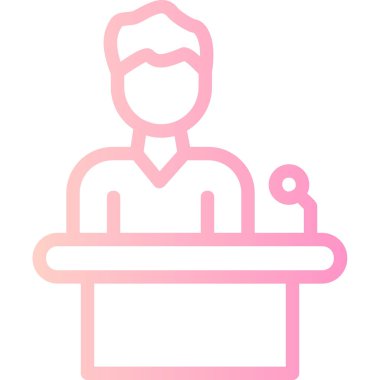 İş. Web simgesi basit illüstrasyon