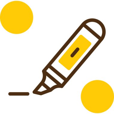 Kalem. Web simgesi basit illüstrasyon