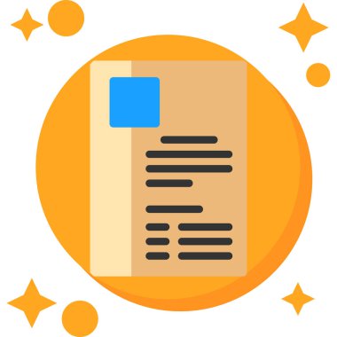 Kitap. Web simgesi basit illüstrasyon