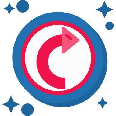 Pusula. Web simgesi basit illüstrasyon