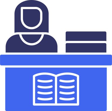 Kitap. Web simgesi basit illüstrasyon