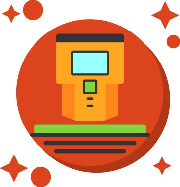 Bir kamera simgesinin vektör illüstrasyonu