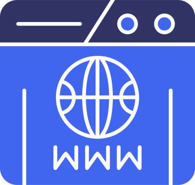 Web simgesi vektör illüstrasyonu
