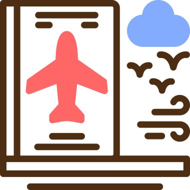 Uçak seyahat kutsal kişilerin resmi, vektör çizim