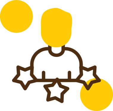 Yıldız. Web simgesi basit illüstrasyon