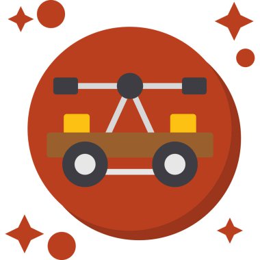 araba simgesi, vektör illüstrasyonu