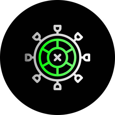 Virüs ikonu vektör illüstrasyonu