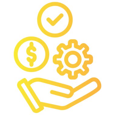 Web için iş yönetimi dairesi simgesi