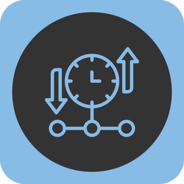 vektör zaman simgesi çizimi