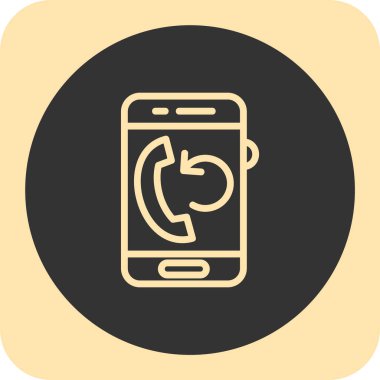 Telefon simgesi vektör illüstrasyonu