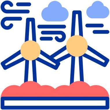 Gökyüzündeki birkaç kişinin vektör çizimi