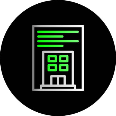 Bir ev simgesinin vektör illüstrasyonu