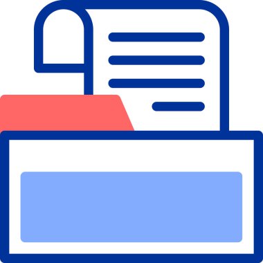 Belge. Web simgesi basit illüstrasyon