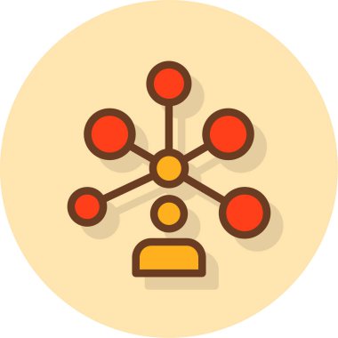 şebeke. Web simgesi basit illüstrasyon