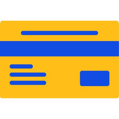 Kredi kartı ikonu vektör illüstrasyonu