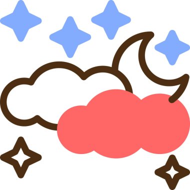 Bulut. Web simgesi basit illüstrasyon