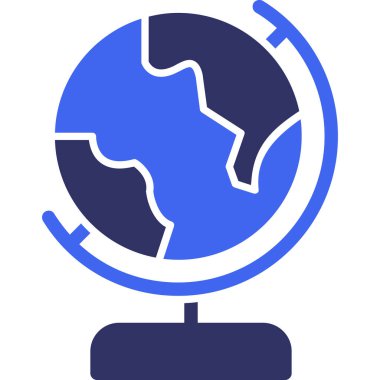 Toprak küresi ikonu. Basit resimleme