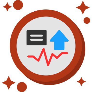 iş grafiği vektör simgesi