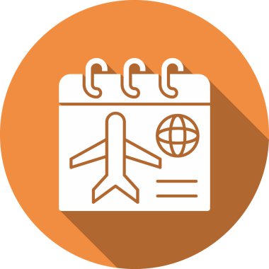 Uçuş bileti. Basit illüstrasyon