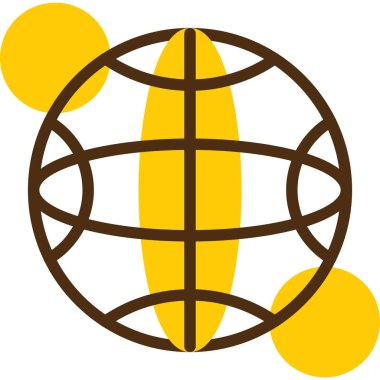 küresel internet simgesi. genel internet vektör simgesi stoğunu izole et