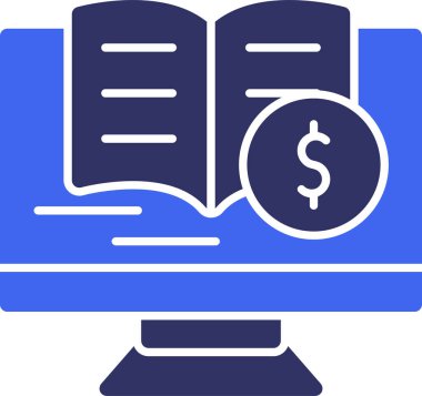 Kitap. Web simgesi basit illüstrasyon