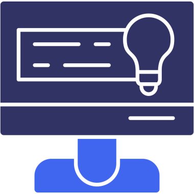 Bilgisayar. Web simgesi basit illüstrasyon