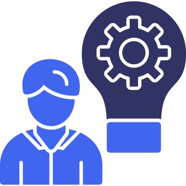 Ampul. Web simgesi basit illüstrasyon