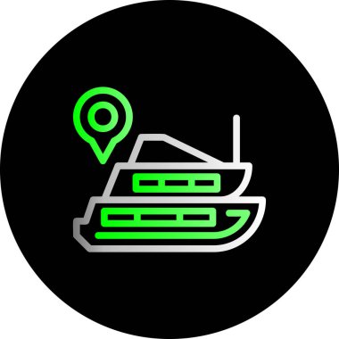 konum simgesi, vektör çizimi