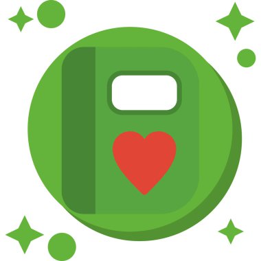 kalp aşk vektörü simgesi