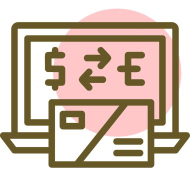 çevrimiçi web simgesi vektör illüstrasyonu