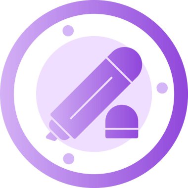 Tek bir simgenin vektör illüstrasyonu