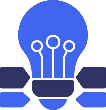 fikir web simgesi, basit vektör illüstrasyonu