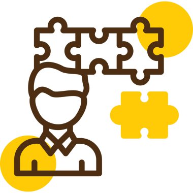 Çözüm bulmacası simgesini - ana hatlar biçiminde çözün