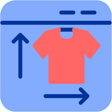 Gömlek. Web simgesi basit illüstrasyon