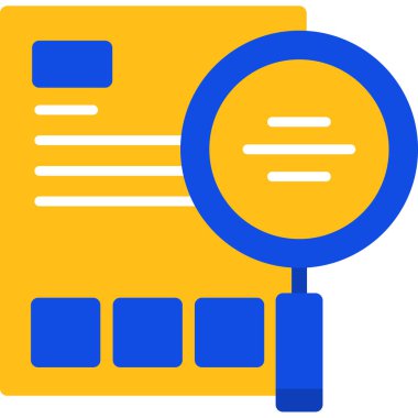 Arama simgesi vektör illüstrasyonu