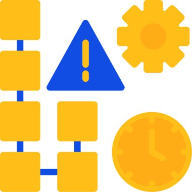 Saat. Web simgesi basit illüstrasyon