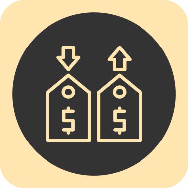 İş ve finans simgesinin vektör illüstrasyonu