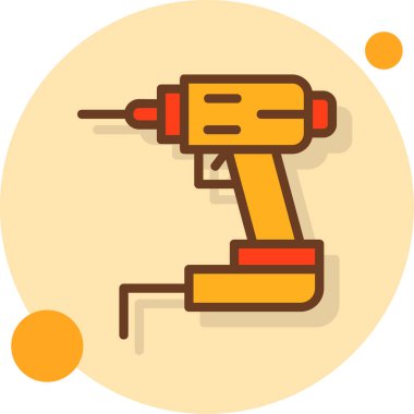 Bir matkabın vektör illüstrasyonu