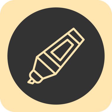 Kalem simgesi. vektör simgesi illüstrasyonu