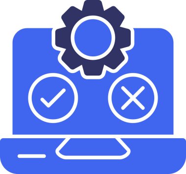 Onaylandı. Web simgesi basit tasarım