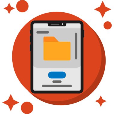 Zarf vektör simgesine sahip akıllı telefon