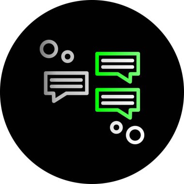 konuşma balonu simgesi, vektör illüstrasyonu